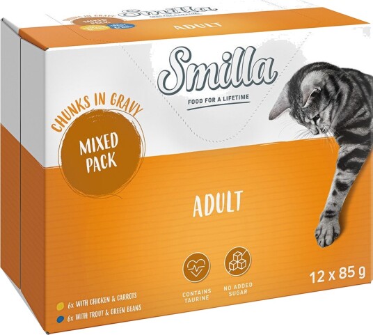 Smilla Våtfôr Adult Biter Med Grønnsaker Mixpake 24 X 85 G