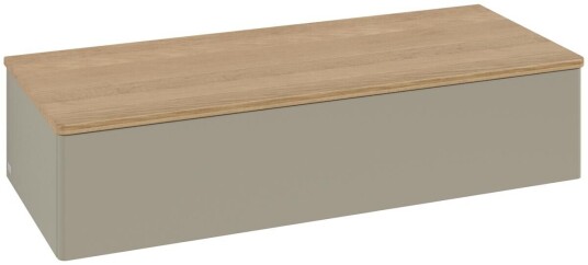 Villeroy & Boch Villeroy & Boch Antao Sideskap 120x50x26,8 cm m/lys Steingrå Matt/Eik