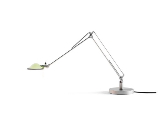 Luceplan Berenice Bordlampe 45x45 Sage Green Glass/Alu