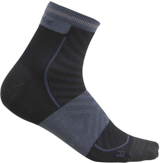 Icebreaker Men's Merino Run+ Ultralight Mini Black/Graphite 44.5-46.5 Icebreaker Men's Merino Run+ Ultralight Mini Black/Graphite 44.5-46.5