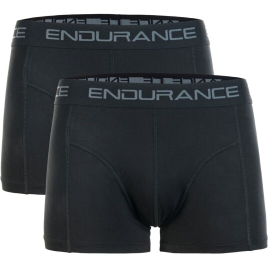 Endurance Brighton Bamboo Boxershorts 2 pack Mens Black 1001 Black XL