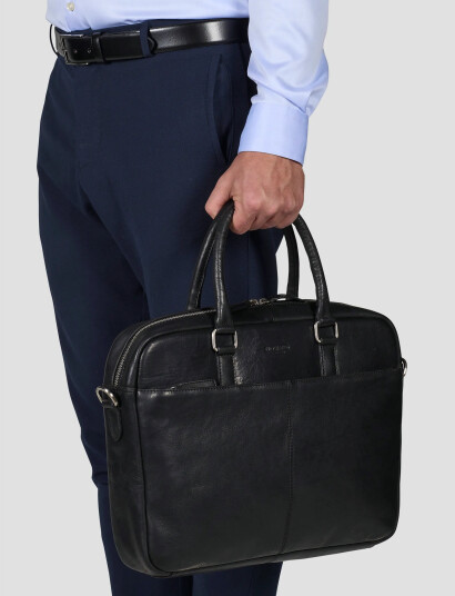 Howard London Laptop Bag Morris Black ONE SIZE Howard London Laptop Bag Morris Black ONE SIZE