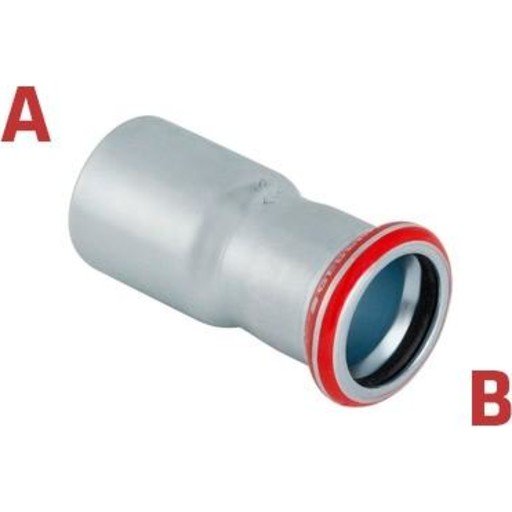 Geberit Galvanisert Reduksjon 22 x 35 mm for Vann med Pressehylse