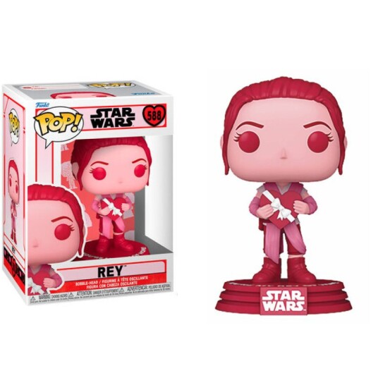 Funko Pop! Vinyl Star Wars Valentines Rey Figur S3 Funko Pop! Vinyl Star Wars Valentines Rey Figur S3