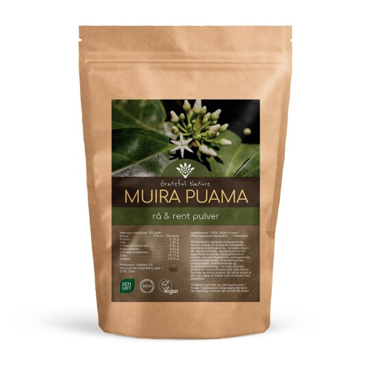 Grateful Nature Muira puama pulver Potensmiddel 250 g Grateful Nature Muira puama pulver Potensmiddel 250 g