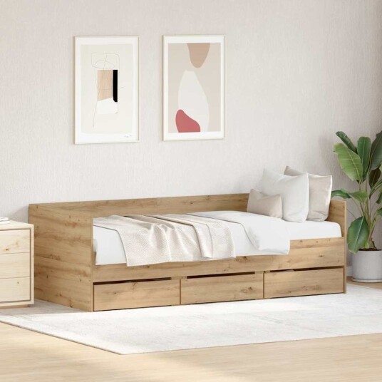 Sofaseng Artisan Eik Konstruert Tre 90 x 200 cm Holdbar