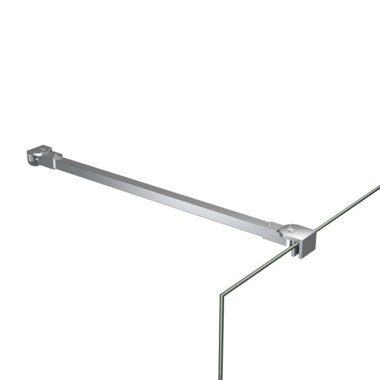 Støttearm for dusjdør rustfritt stål 47,5 cm