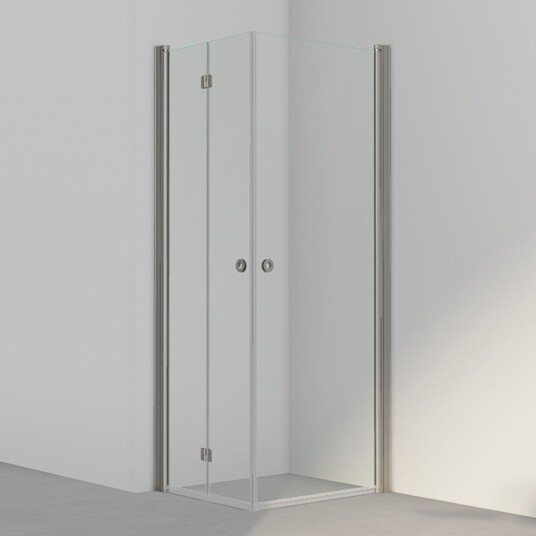 INR Iconic Nordic Rooms Dusjhjørne Linc 66 Flex Standardmål Stone / 80x70cm Venstre Hengslet