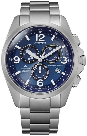 Citizen Herreklokke CB5930 82L Radio Controlled Blå/Titan Ø45 mm Citizen Herreklokke CB5930 82L Radio Controlled Blå/Titan Ø45 mm