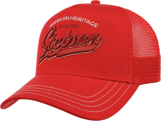 Stetson Since 1865 Trucker Cap Red OSFA Stetson Since 1865 Trucker Cap Red OSFA