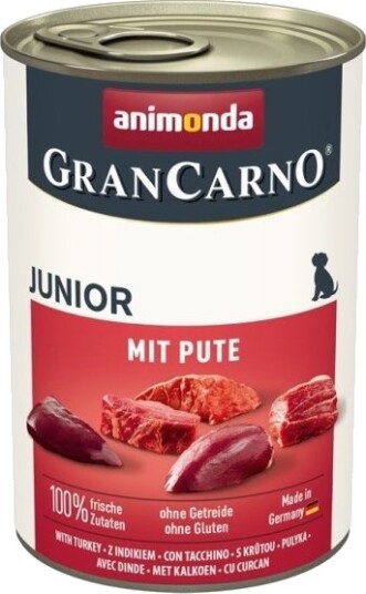 Animonda Grancarno Junior With Vådt Hundefoder Turkey 400 G