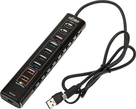 Nitro Concepts UH1 10 ports hybrid USB hub