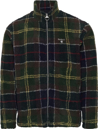 Barbour Barbour Tartan Fleece Zip Through Sweatshirt Green XXL