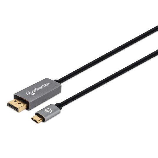MANHATTAN MH 8K@60Hz DisplayPort 1.4 Cable, DP-Male/USB C Male, 2.0m,