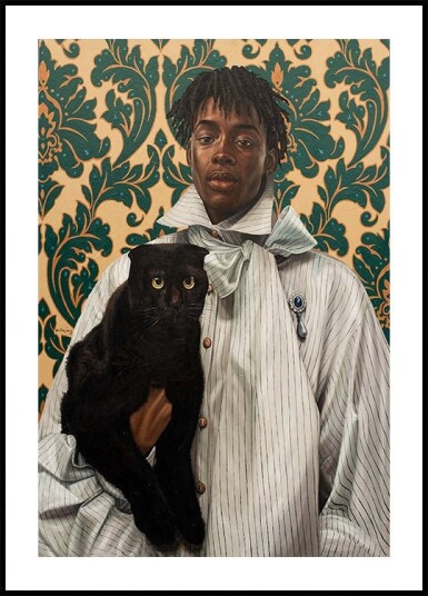 Gentleman with Cat Plakat Plakat / 70x100cm