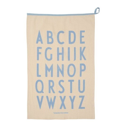 Design Letters Favourite Premium Classic kjøkkenhåndkle 50 x 70 cm natur/lys blå Design Letters Favourite Premium Classic kjøkkenhåndkle 50 x 70 cm natur/lys blå