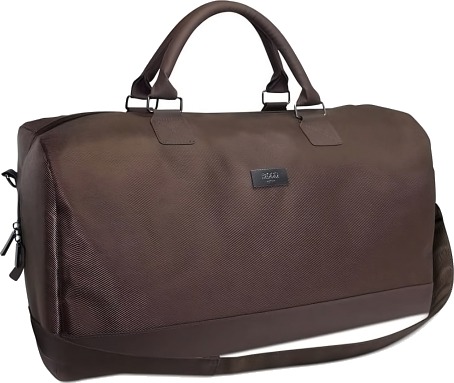 Hugo Boss Hugo Boss Duffle Synthetic Leather Handbag Weekend Bag Dark Brown 50 X 18 X 31 Cm