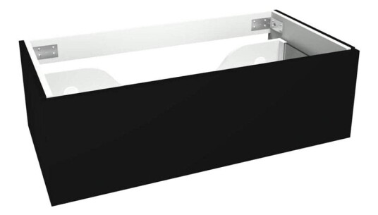 VikingBad Mie Demi Servantskap Slett - Sort Matt VikingBad Mie Demi Servantskap Slett - Sort Matt