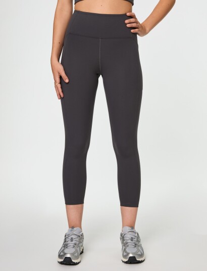 Girlfriend Collective Pocket High Rise Legging 7/8   Grey   XS