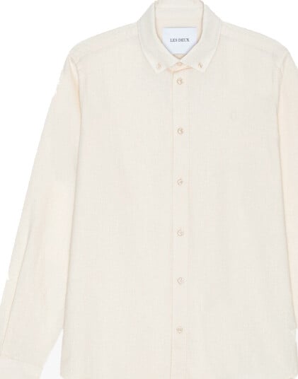 Les Deux Skjorte Konrad Cotton Linen Hvit Les Deux Skjorte Konrad Cotton Linen Hvit