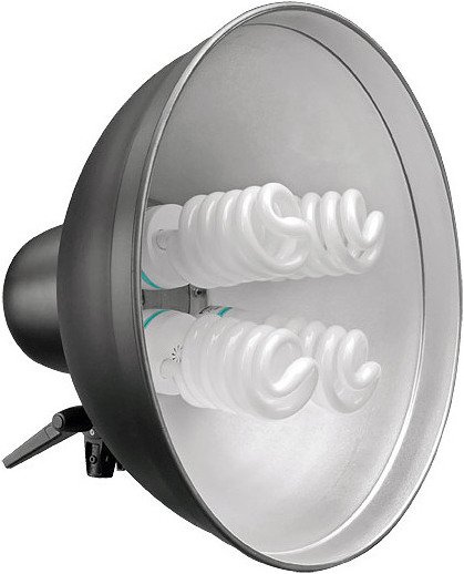 Reflektor 40 cm med 4 sokler.