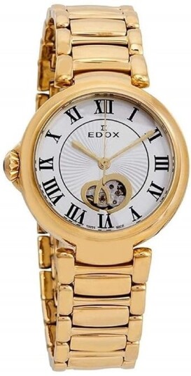 Edox Dameklokke 85025 37RM ARR LaPassion Sølvfarget/Rose gulltonet