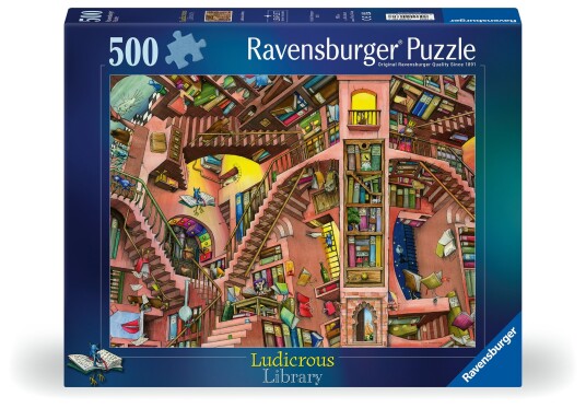 Ravensburger - Puzzle Ludicrous Library 500p  12000681 