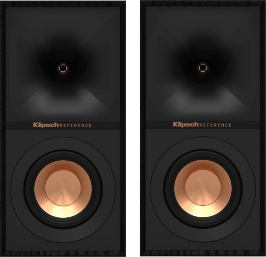 Klipsch R-50M Reference, sort, pr par stativ/hylle, 5,25" bass, Traxtrix horn