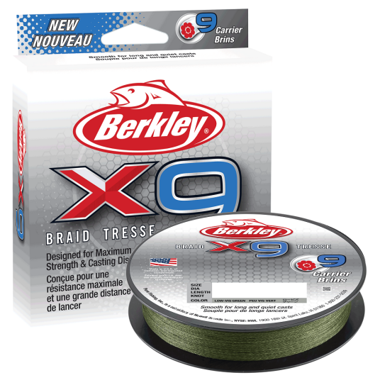 Berkley X9 150m Low Vis Green