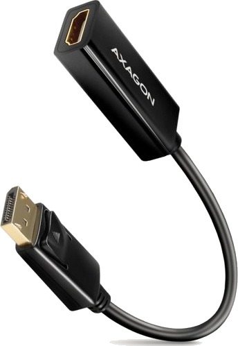 Axagon RVD-HI14N 0,18 m DisplayPort til HDMI adapter svart Axagon RVD-HI14N 0,18 m DisplayPort til HDMI adapter svart