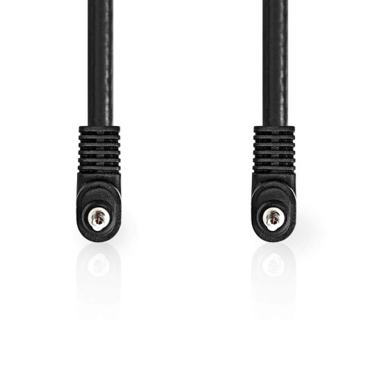 Nedis Audio Video Cable 3.5 Mm Han Nikkel Belagt 2.00 M Rund PVC Sort