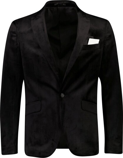Lindbergh Velvet Blazer BLACK 44
