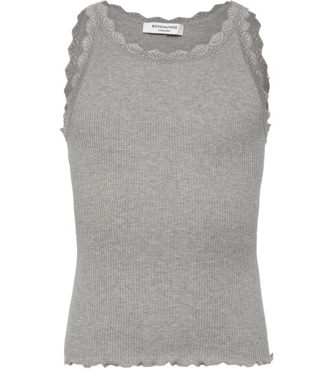 Rosemunde Kids Rkbalta Sl Short Lace Top Grey 140