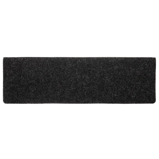 vidaXL Selvklebende trappematter 10 stk svart 65x21x4 cm nålestempel