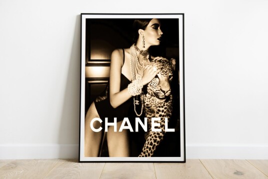 Plakat Chanel Motekunstverk