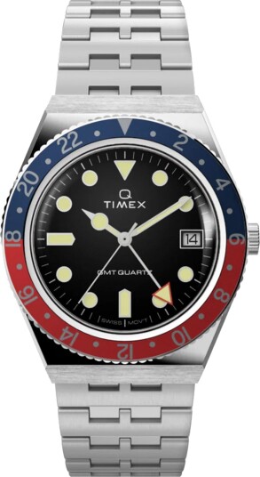 Timex Q Diver GMT 38mm Navy/Red Timex Q Diver GMT 38mm Navy/Red