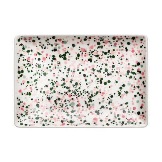 Iittala Oiva Toikka Helle A5 tallerken 15 x 21 Rosagrønn Iittala Oiva Toikka Helle A5 tallerken 15 x 21 Rosagrønn
