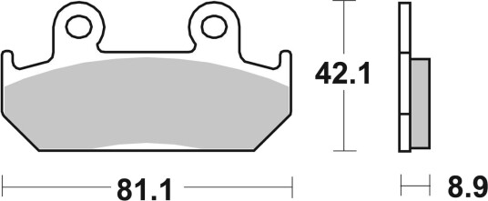 sbs 593HS Bremseklosser