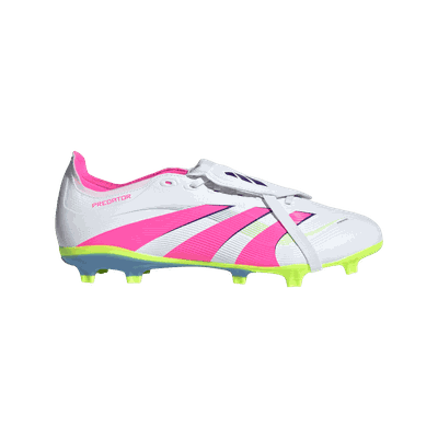 Adidas Predator League Fold Over Tongue Fg/Mg fotballsko gress og kunstgress unisex White 43 1/3