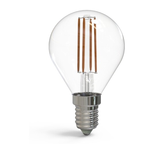 KULZ KLE14G300C E14 3W 300LM LED-PÆRE, KLART GLASS KULZ KLE14G300C E14 3W 300LM LED-PÆRE, KLART GLASS