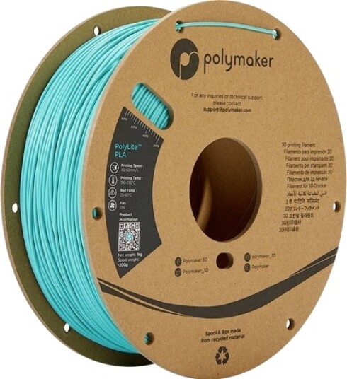 Polymaker PolyLite PLA Filament 2.85 mm 1000 g Turkis PA02025