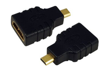LogiLink HDMI til Mikro HDMI Adapter Sort - 8 Gbit/s Dataoverføring