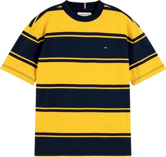 Tommy Hilfiger Essential Stripe Tee Ss   Yellow   164