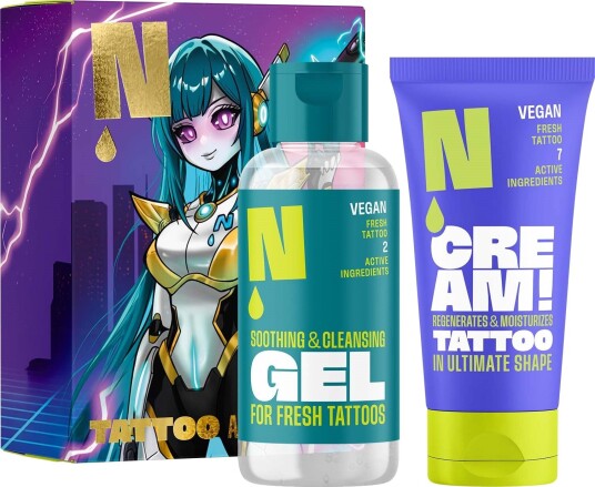NEBA Tattoo Aftercare Set, Cream + Gel