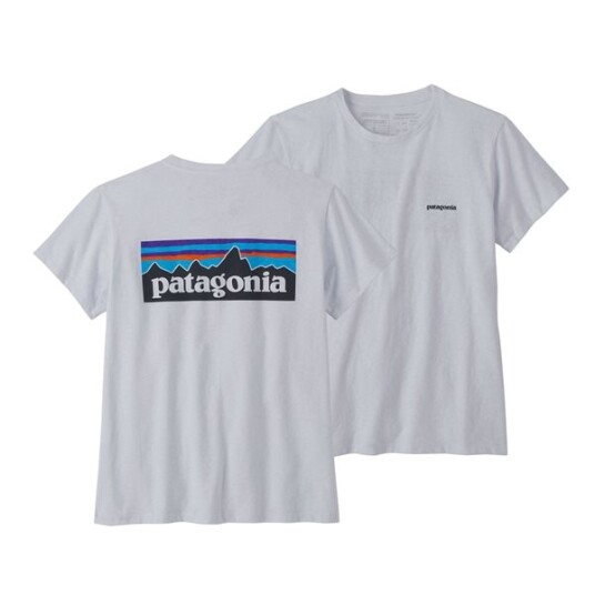 Patagonia W's P-6 Logo Responsibili-Tee White M
