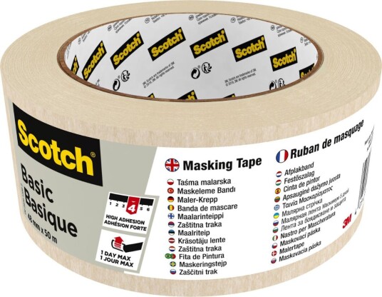 Scotch® basic maskeringstape 48 mm x 50 m Scotch® basic maskeringstape 48 mm x 50 m