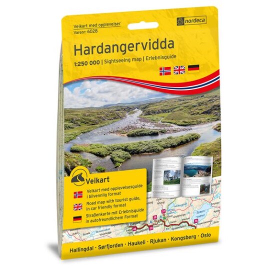 Hardangervidda 1:250 000 m/hefte Hardangervidda 1:250 000 m/hefte
