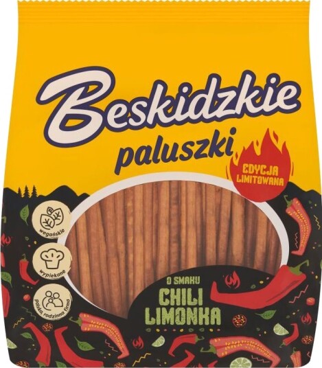 Saltstenger med Chili og Limesmak Beskidzkie 180 gram Polen