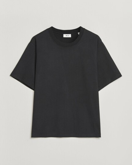 NN07 Jett Washed Crew Neck T Shirt Black NN07 Jett Washed Crew Neck T Shirt Black