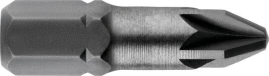 Metabo 628518000, 3 Stykker, Pozidriv, Pz 2, 25 Mm, 25,4 / 4 Mm (1 / 4"), Sekskantet